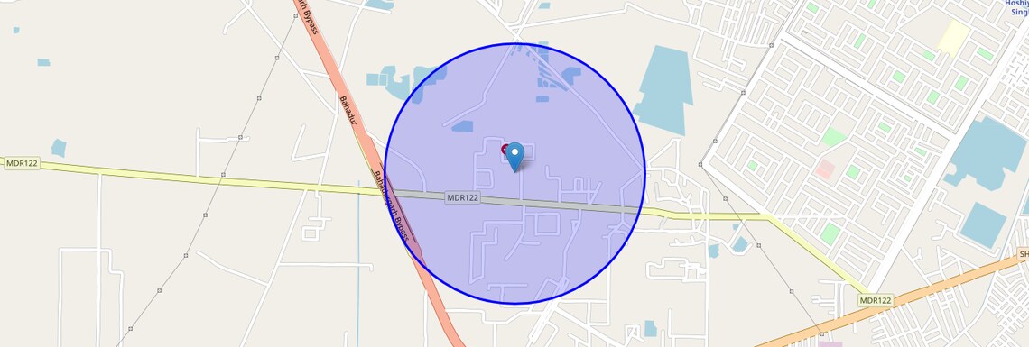 Location Map of Sector 3a, Bahadurgarh