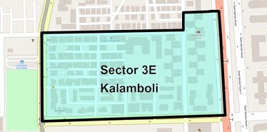 Location Map of Sector 3e Kalamboli, Navi Mumbai
