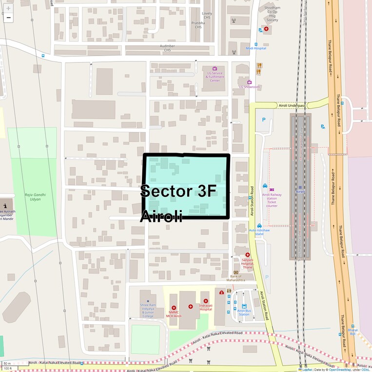 Location Map of Sector 3f Airoli