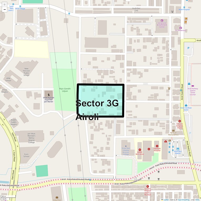 Location Map of Sector 3g Airoli