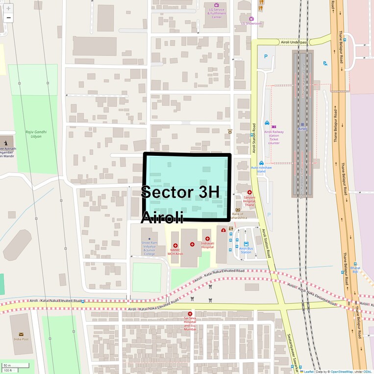Location Map of Sector 3h Airoli