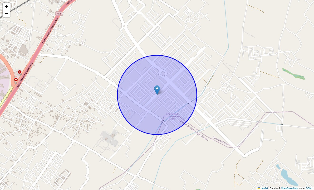 Location Map of Sector 4 Wave City, Ghaziabad