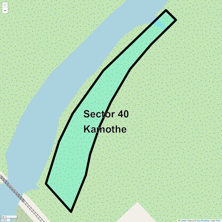 Location Map of Sector 40 Kamothe