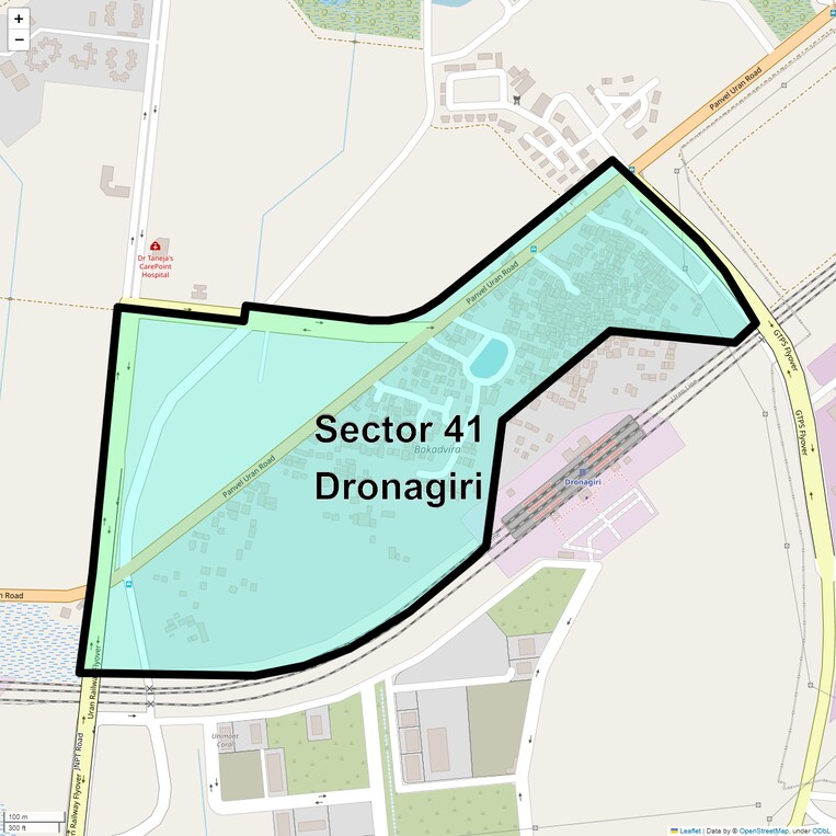 Location Map of Sector 41 Dronagiri