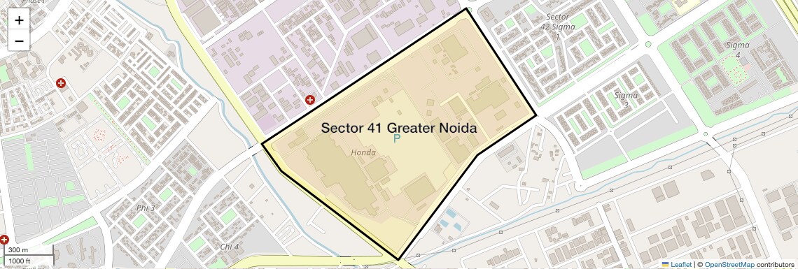 Location Map of Sector 41 Greater Noida, Greater Noida