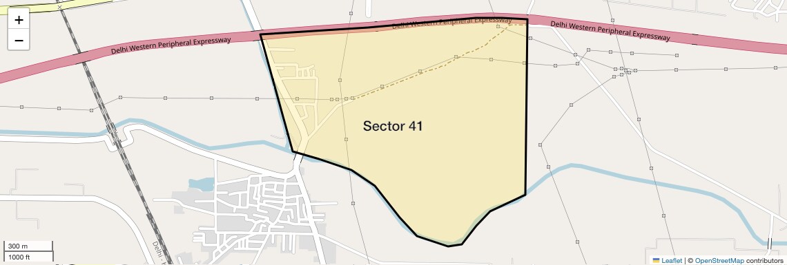 Location Map of Sector 41, Sonipat
