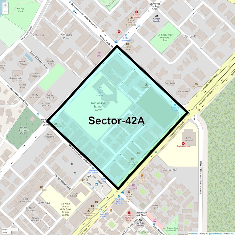 Location Map of Sector 42a