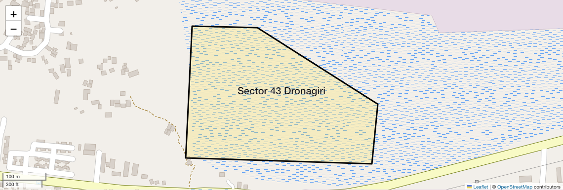 Location Map of Sector 43 Dronagiri, Navi Mumbai