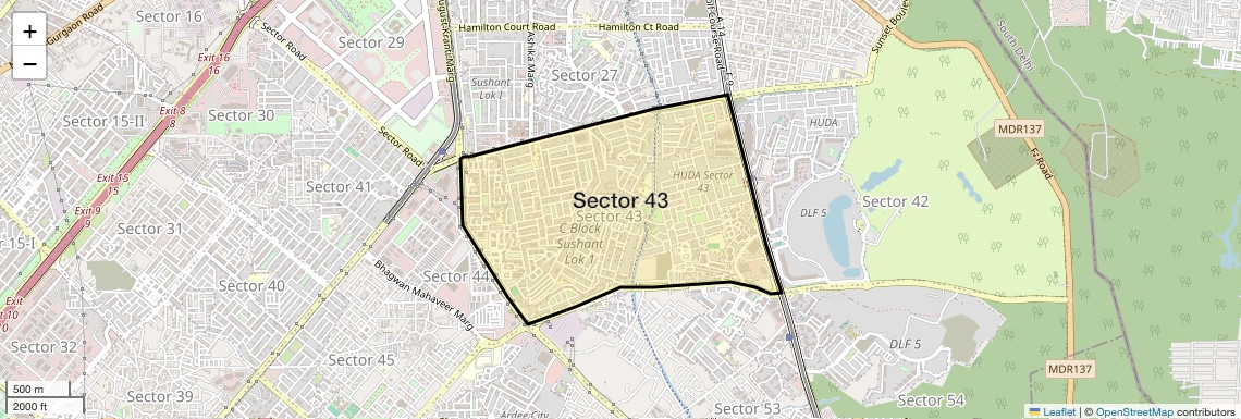 Sector 43 Map