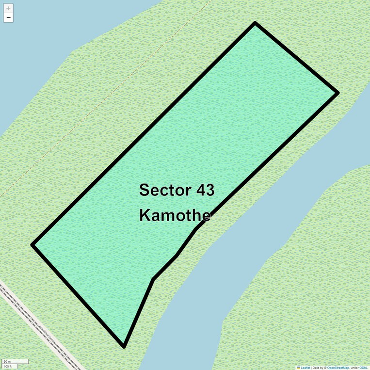 Location Map of Sector 43 Kamothe