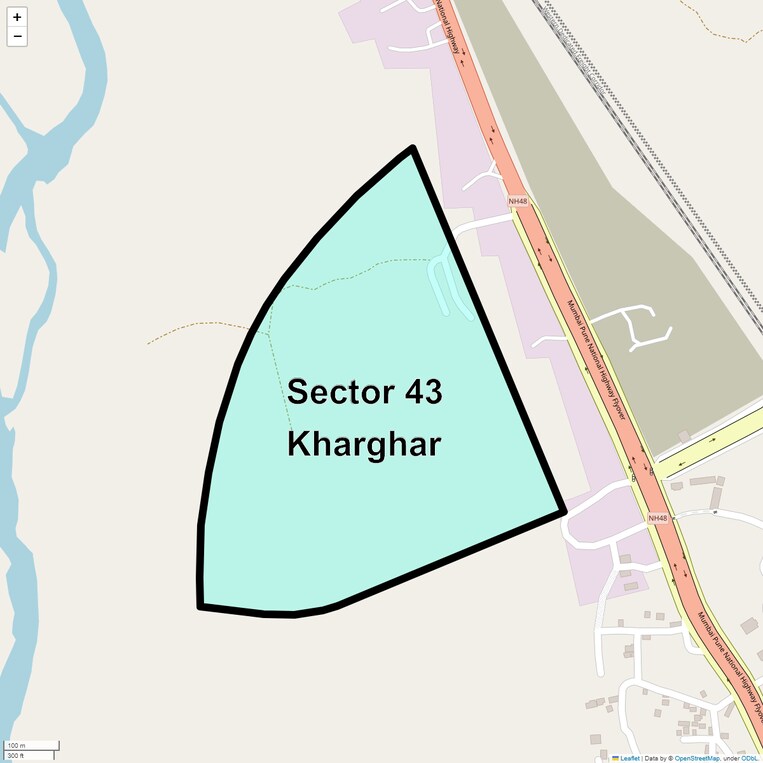 Location Map of Sector 43 Kharghar