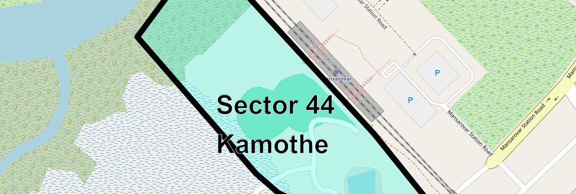 Location Map of Sector 44 Kamothe, Navi Mumbai