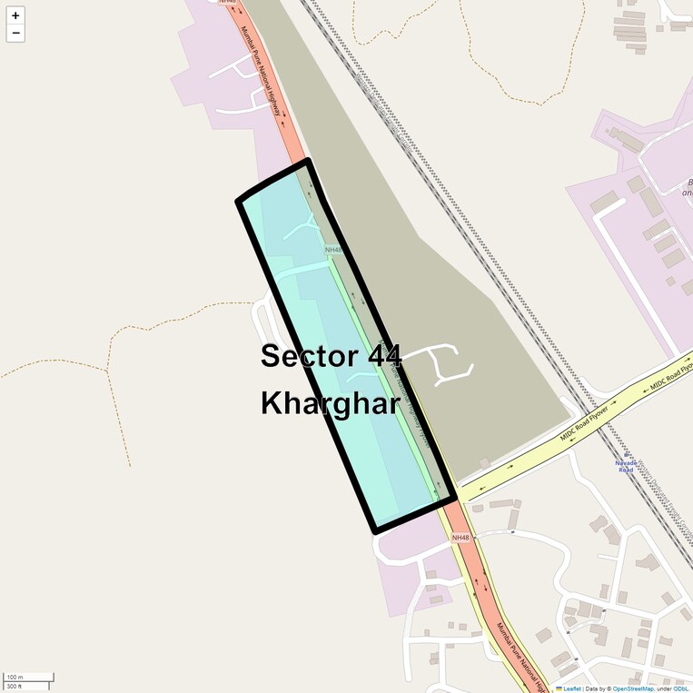 Location Map of Sector 44 Kharghar