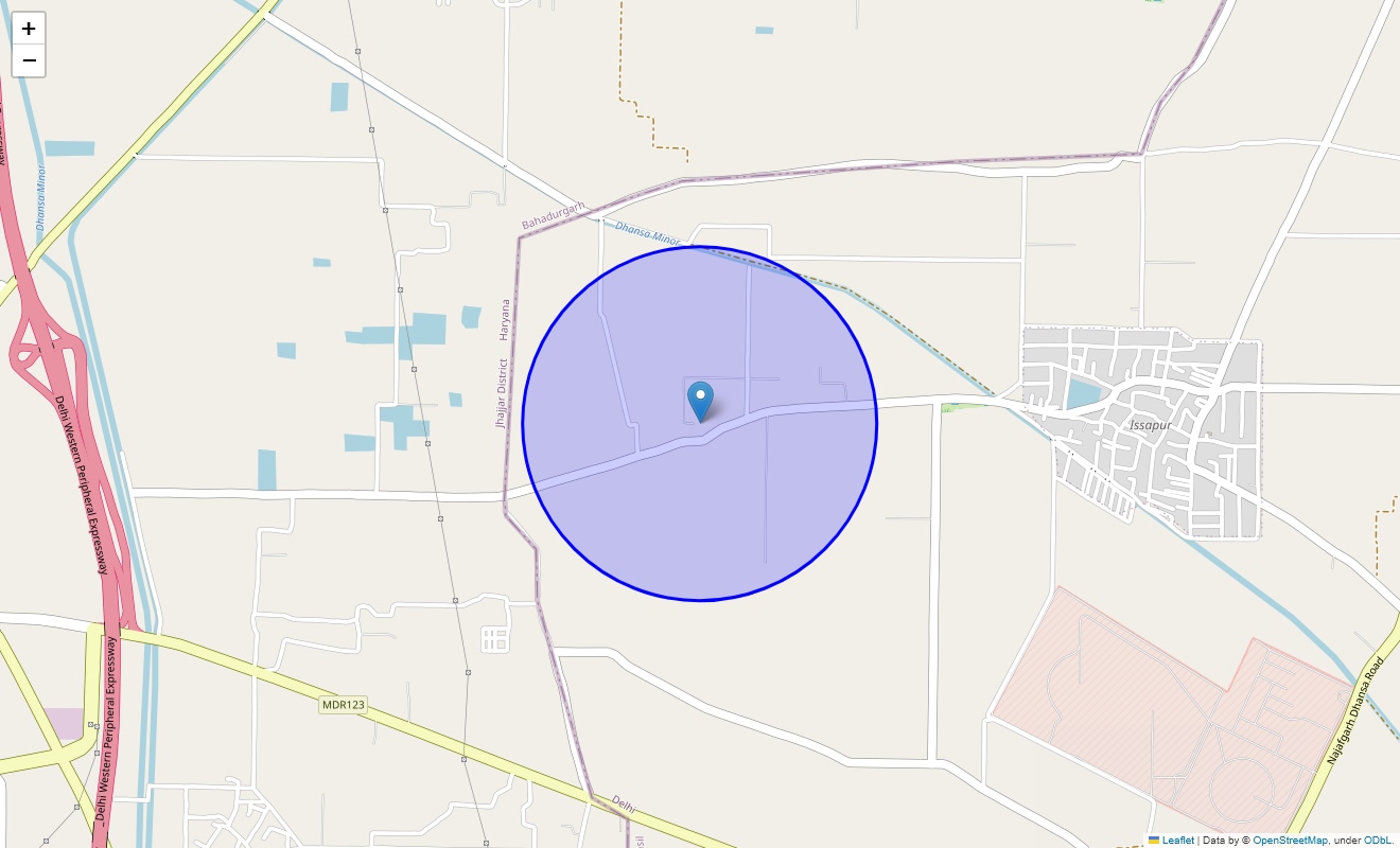 Location Map of Sector 45, Bahadurgarh
