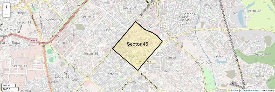 Check Time Travel of Sector 45, Gurgaon