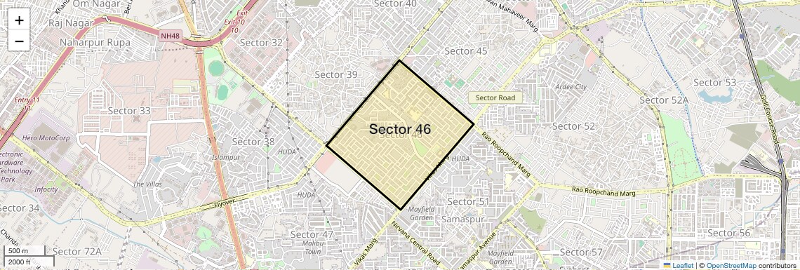 Sector 46 Map