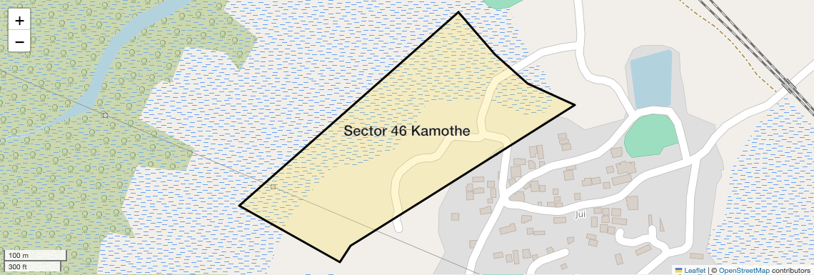 Location Map of Sector 46 Kamothe, Navi Mumbai