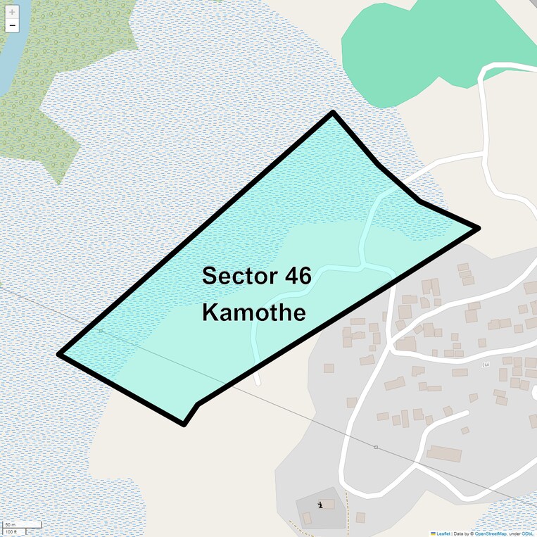 Location Map of Sector 46 Kamothe