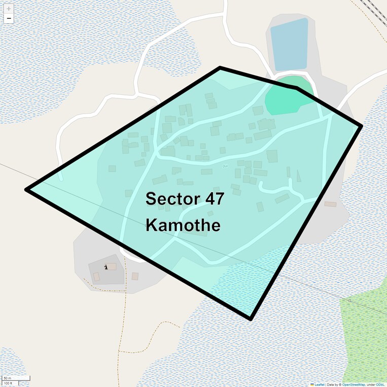 Location Map of Sector 47 Kamothe