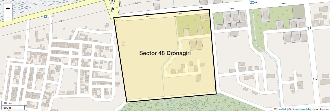 Location Map of Sector 48 Dronagiri, Navi Mumbai