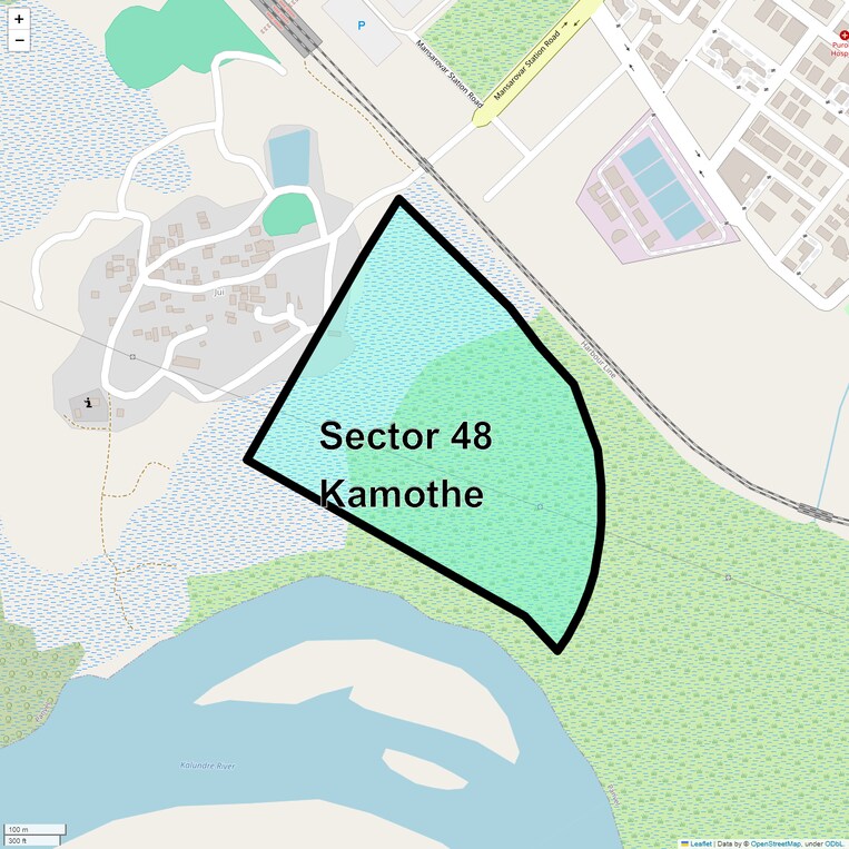 Location Map of Sector 48 Kamothe