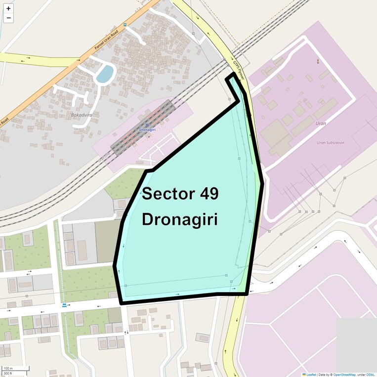 Location Map of Sector 49 Dronagiri