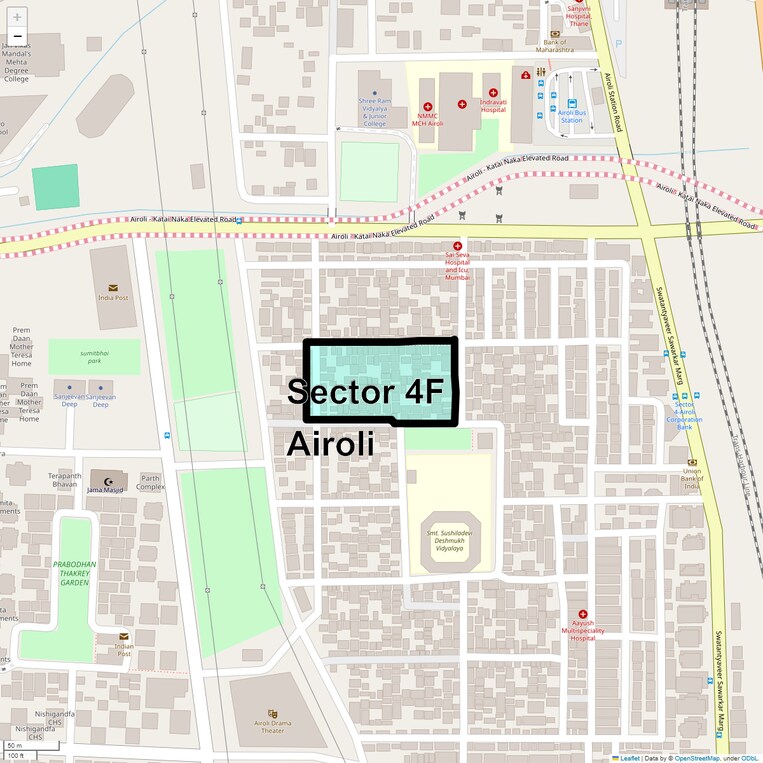 Location Map of Sector 4f Airoli
