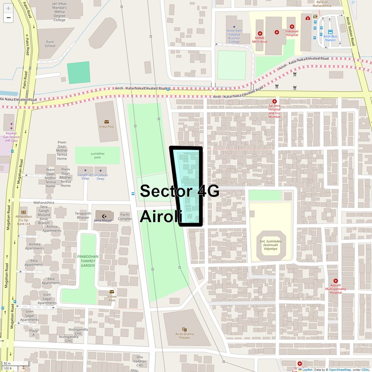 Location Map of Sector 4g Airoli