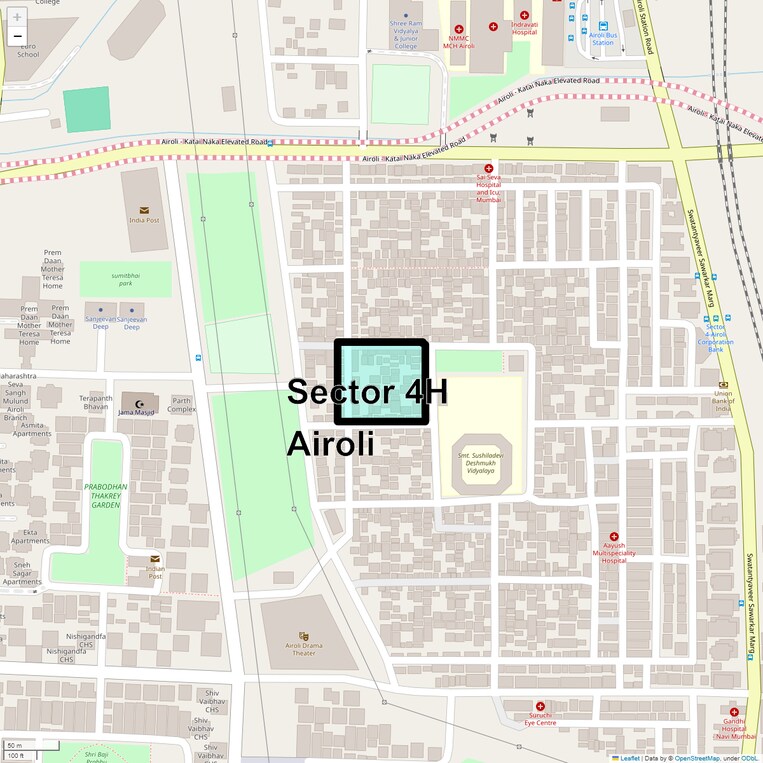 Location Map of Sector 4h Airoli