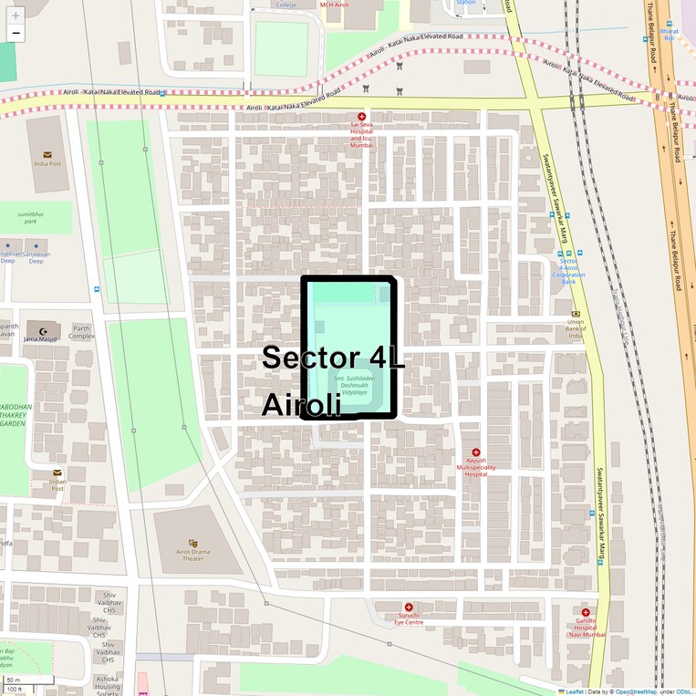 Location Map of Sector 4l Airoli