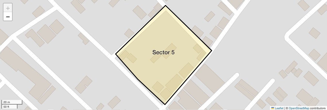 Location Map of Sector 5, Bhopal