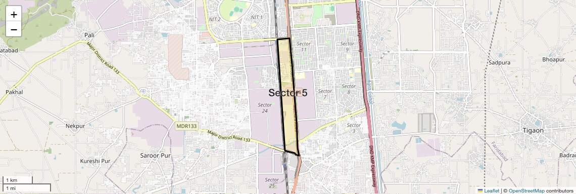 Check Time Travel of Sector 5, Faridabad