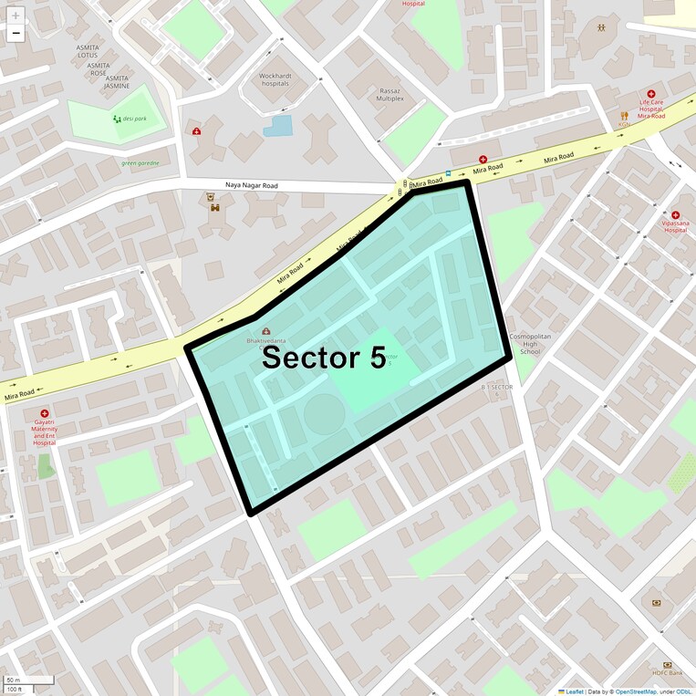 Location Map of Sector 5