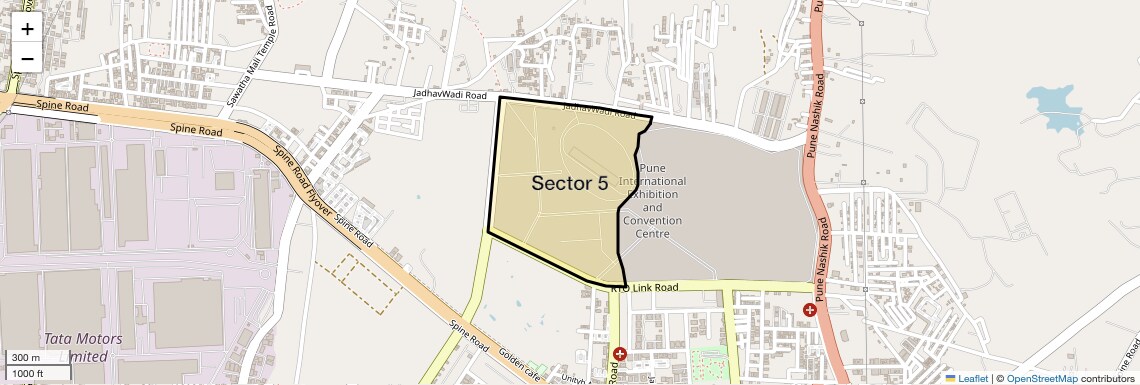 Location Map of Sector 5, Pune