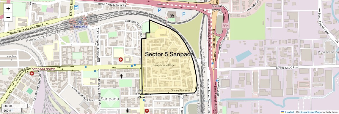Check Time Travel of Sector 5 Sanpada, Navi Mumbai