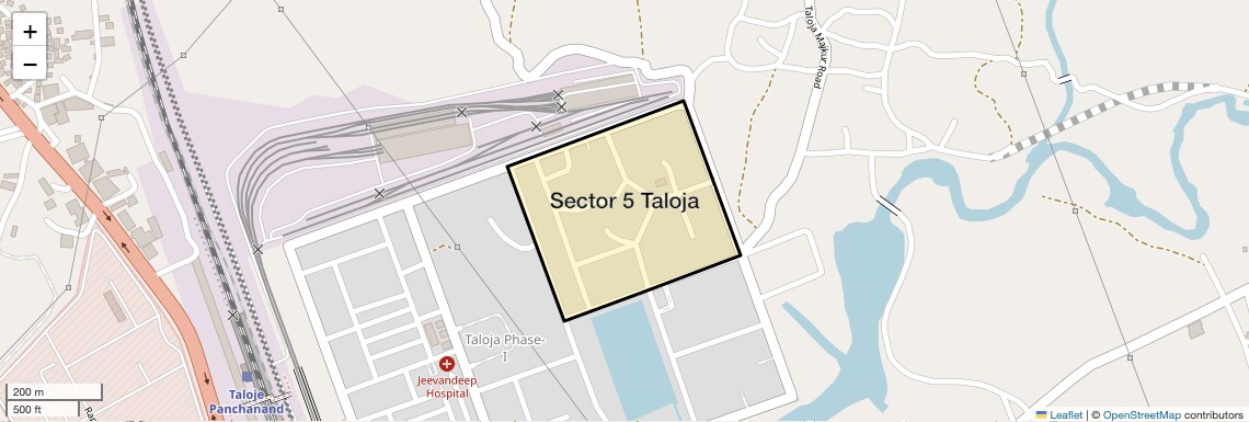 Location Map of Sector 5 Taloja, Navi Mumbai