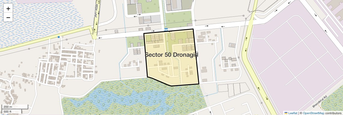 Location Map of Sector 50 Dronagiri, Navi Mumbai