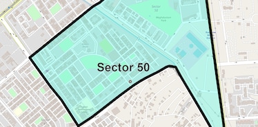 Location Map of Sector 50, Noida