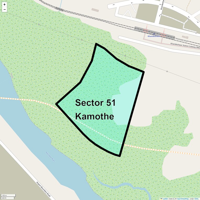 Location Map of Sector 51 Kamothe