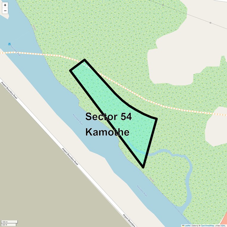 Location Map of Sector 54 Kamothe