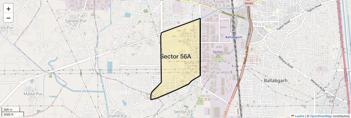 Sector 56A Map