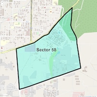 Sector 58 Map