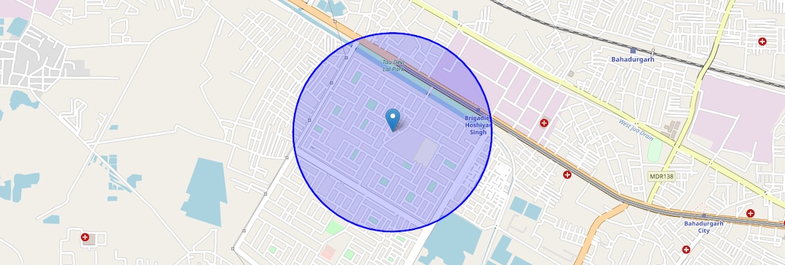 Location Map of Sector 6, Bahadurgarh