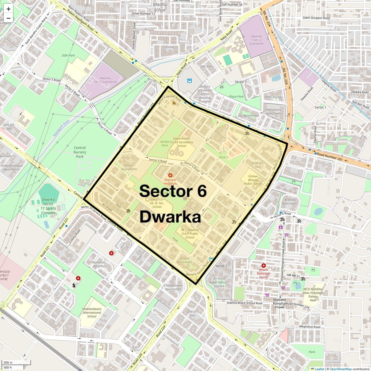Check Time Travel of Sector 6 Dwarka, Delhi