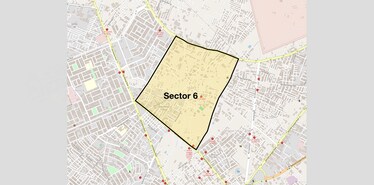 Location Map of Sector 6, Gurgaon