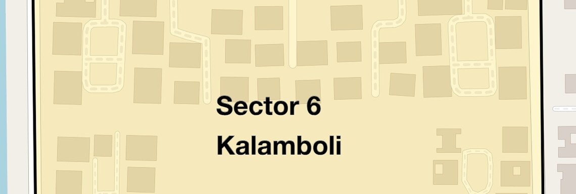 Location Map of Sector 6 Kalamboli, Navi Mumbai
