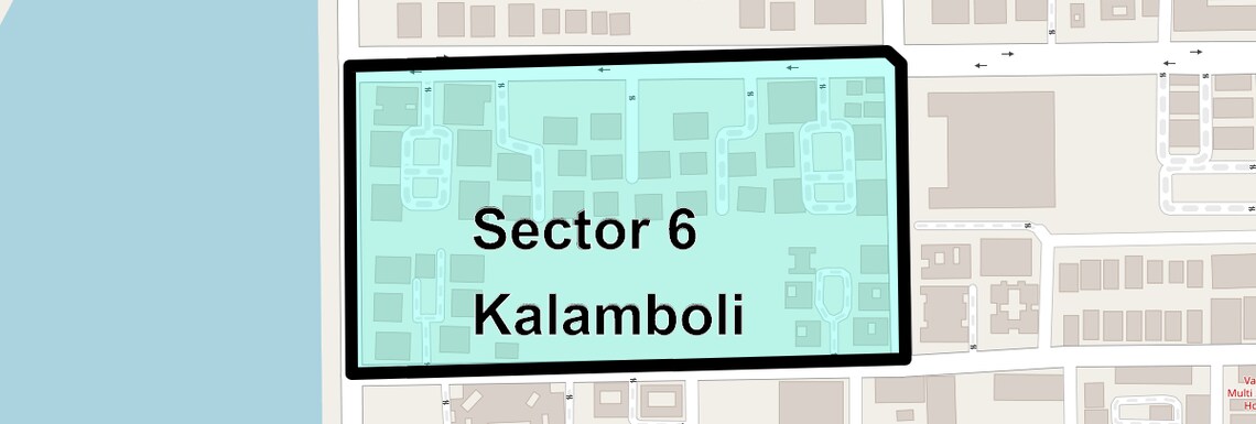 Location Map of Sector 6 Kalamboli, Navi Mumbai