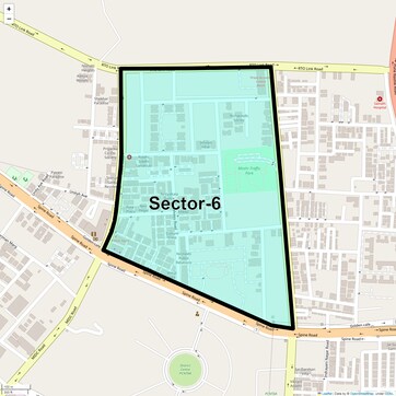 Location Map of Sector 6, Pune