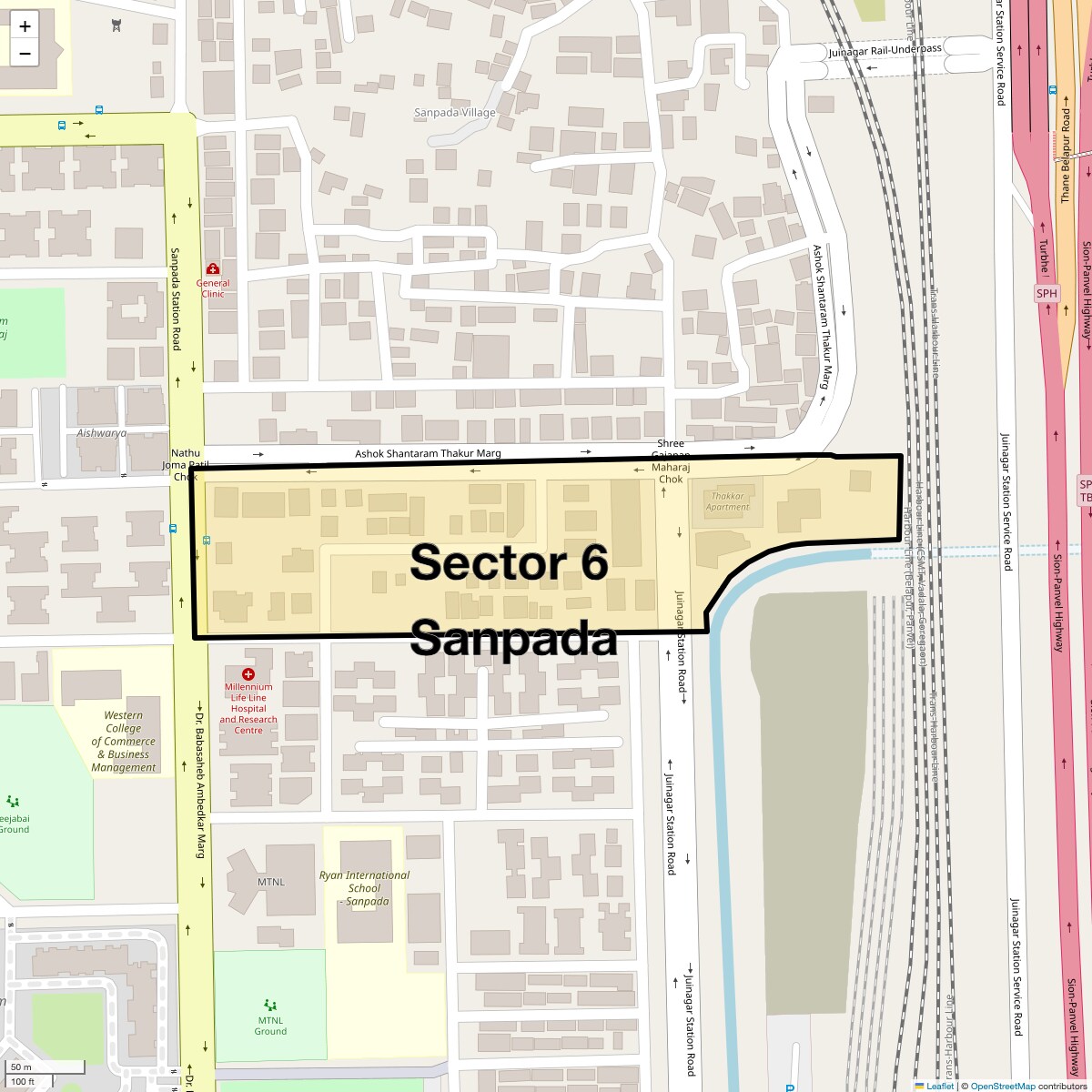 Check Time Travel of Sector 6 Sanpada, Navi Mumbai