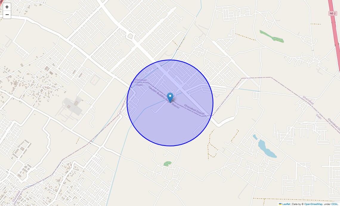 Location Map of Sector 6 Wave City, Ghaziabad